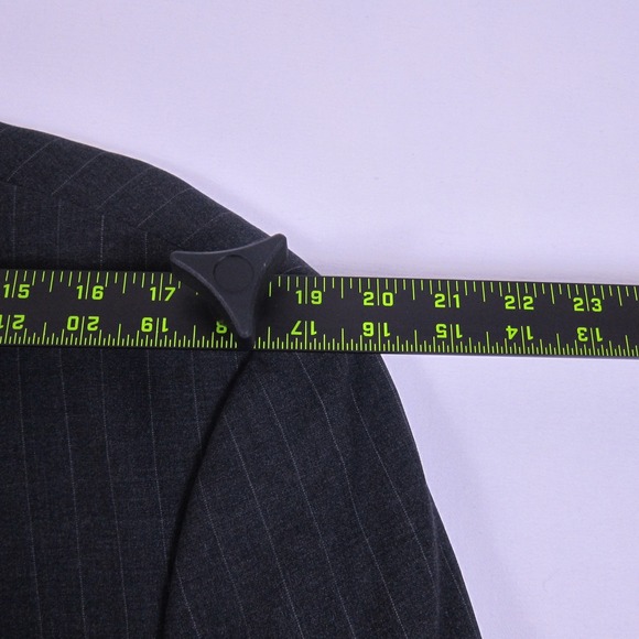 VTG Brooks Brothers 346 Striped Black Wool Blazer suit jacket 46R - Picture 6 of 12